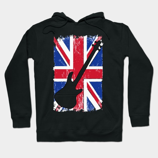 Platinum Jubilee Union Jack Best Bass Player Hoodie by jodotodesign